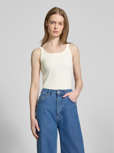 MM Tanktop in Ripp-Optik Modell 'STRENNA' Offwhite 4