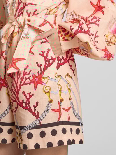 GUIDO MARIA KRETSCHMER WOMAN Playsuit van een mix van linnen en viscose, model 'ELLINOR' Beige - 3