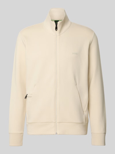 BOSS Green Regular Fit Sweatjacke aus Baumwoll-Mix Modell 'SKAZ' Offwhite 2