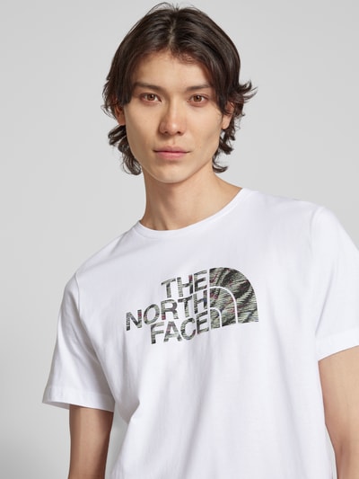 The North Face T-shirt z nadrukiem z logo model ‘EASY’ Biały 3