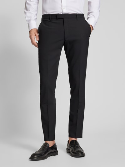 JOOP! Collection Extra slim fit pantalon met structuurmotief Zwart - 4