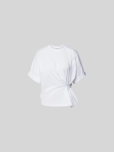 Victoria Beckham T-Shirt mit Raffungen Weiss 1