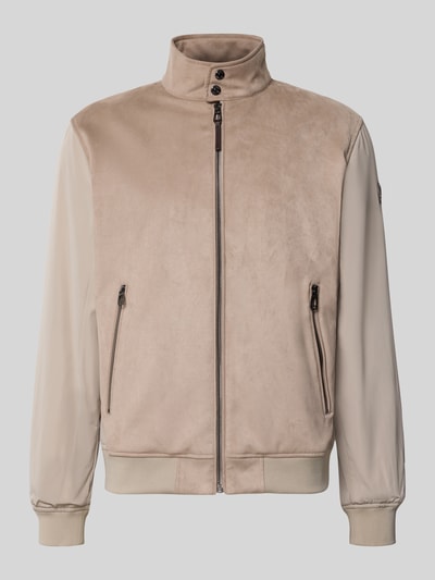 JOOP! COLLECTION Jacke mit Stehkragen und Reißverschlusstaschen Modell 'Clunie' Beige 1