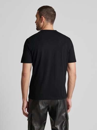 HUGO T-Shirt mit Label-Print Modell 'Dalayer' Black 5