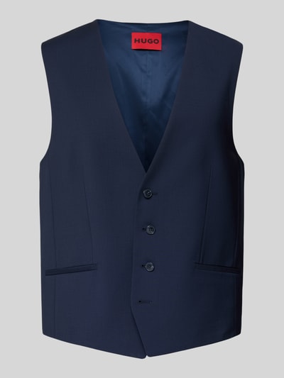 HUGO Regular Fit Anzugweste aus Woll-Mix Modell 'VIN253X-MH' Marine 1