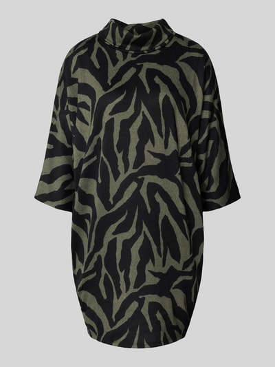 Apricot Minikleid mit Rollkragen Khaki 2