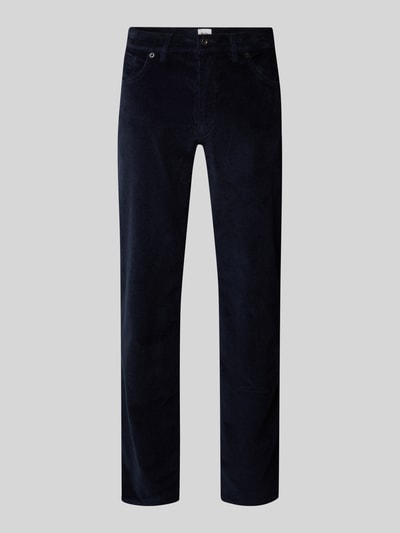 Brax Corduroy broek in 5-pocketmodel, model 'Cadiz' Marineblauw - 2