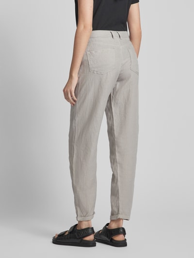 Emporio Armani Stoffen broek met knoop- en ritssluiting Lichtgrijs - 5