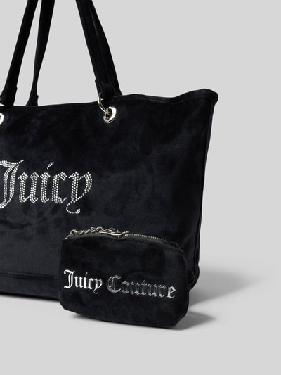 Juicy Couture Torba shopper z obszyciem kamieniami stras model ‘KIMBERLY’ Czarny 2