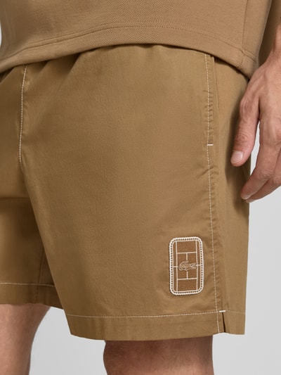 Lacoste Relaxed Fit Sweatshorts aus reiner Baumwolle Hazel 3