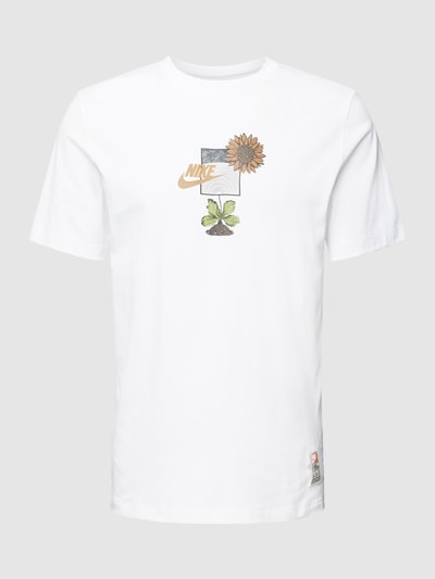 Nike T-Shirt mit Motiv-Print Modell 'GRAPHIC' Weiss 2