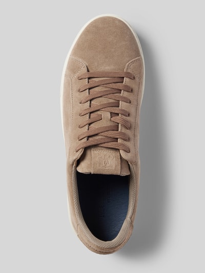 Marc O'Polo Low Top Sneaker aus weichem Veloursleder Taupe 3