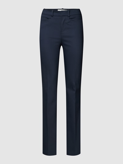 Drykorn Stoffen broek met persplooien, model 'INCH' Marineblauw - 1