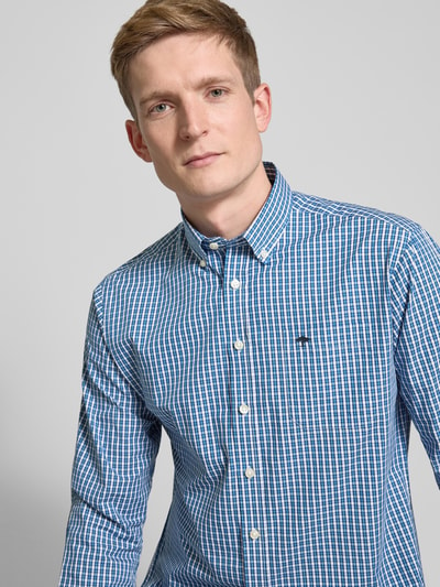 Fynch-Hatton Regular Fit Freizeithemd mit Button-Down-Kragen Blau 3