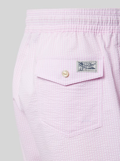 Polo Ralph Lauren Underwear Zwembroek met streepmotief, model 'TRAVELER' Lichtroze - 2
