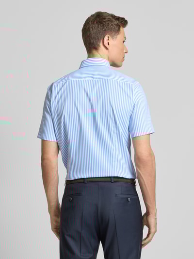 Jake*s Slim Fit Kurzarmhemd mit Kentkragen Bleu 5