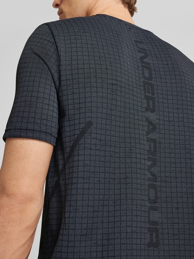 Under Armour T-Shirt mit Label-Print Modell 'Seamless' Anthrazit 3