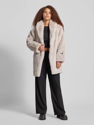 Karo Kauer Cropped Longsleeve mit Label-Detail Black 1