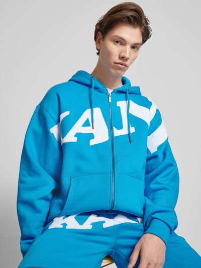 KARL KANI Sweatjacke mit Label-Detail Blau 3