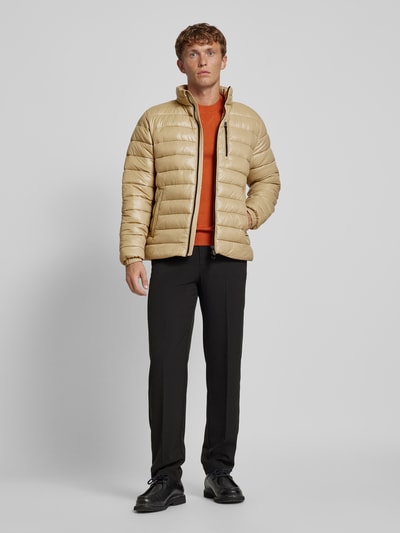 SAVE THE DUCK Steppjacke mit Zweiwege-Reißverschluss Modell 'Holden' Sand 1