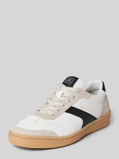 Marc O'Polo Sneaker aus Leder-Mix Modell 'COURT' Weiss 1