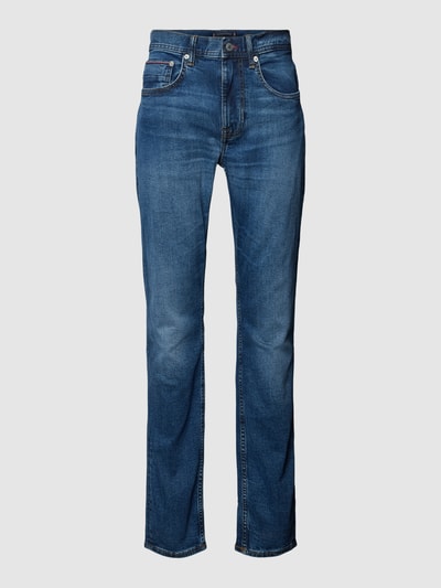 Tommy Hilfiger Straight Leg Jeans im 5-Pocket-Design Modell 'HOUSTON' Ocean 2