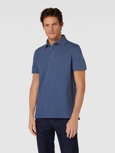 Tommy Hilfiger Slim Fit Poloshirt Modell '1985' Jeansblau 4