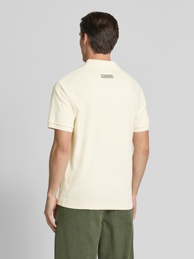 Lacoste Classic fit poloshirt met labelstitching Offwhite - 5