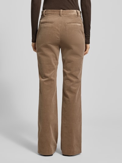 Lauren Ralph Lauren Flared Cut Cordhose mit Eingriff- und Gesäßtaschen Modell 'KADEN' Taupe 5
