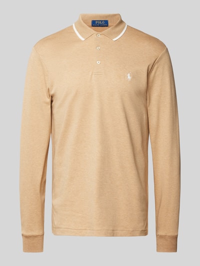 Polo Ralph Lauren Slim Fit Poloshirt mit Logo-Stitching Camel 2