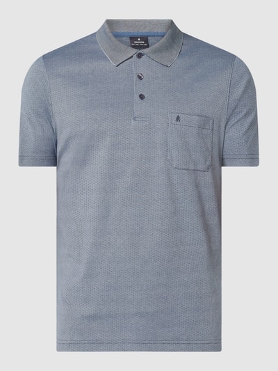 RAGMAN Poloshirt van katoenmix  Jeansblauw gemêleerd - 2