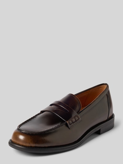 Vagabond Klapki ze skóry bydlęcej model ‘LINN’ Ciemnobrązowy 1