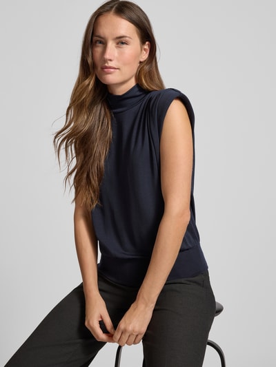 Windsor Top mit Stehkragen Marine 3