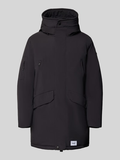 Produktfoto, Jacke mit Pattentaschen Modell 'KADEN' von khujo in Schwarz, Regular Fit, verdeckter Reißverschluss, strukturiertes Material