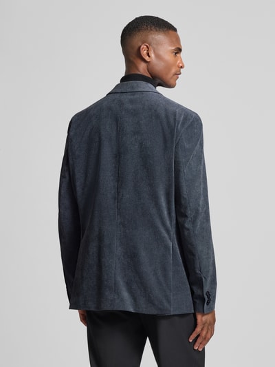 Christian Berg Men Slim Fit Sakko mit Reverskragen Blau 5