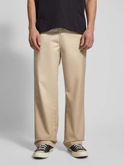 Carhartt Work In Progress Straight Leg Hose mit Gürtelschlaufen Modell 'CRAFT PANT' Beige 4