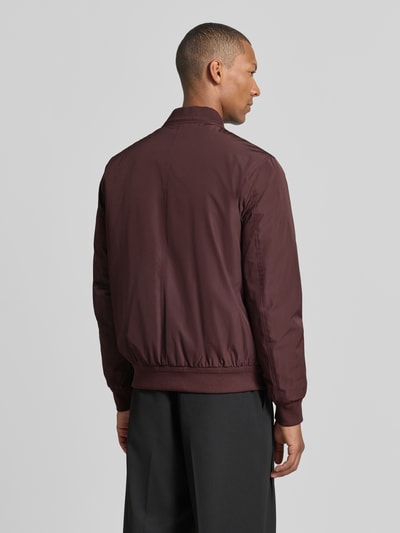 CINQUE Regular Fit Jacke mit Stehkragen Modell 'Rapid' Dunkelrot 5