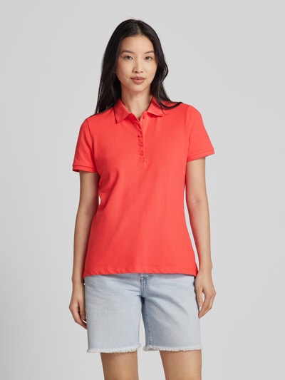 Montego Regular fit poloshirt in effen design Lichtrood - 4