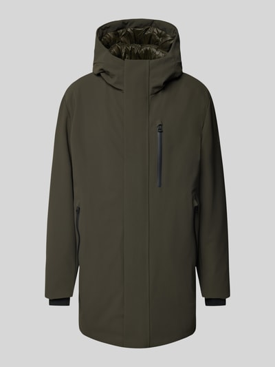 Strellson Parka met borstzak, model 'Flex Cross' Olijfgroen - 2