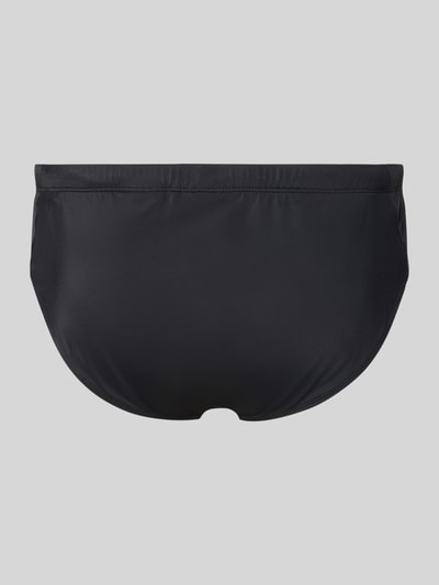 Produktfoto, Badeslip in unifarbenem Design Modell 'JOHN' von BOSS, Optik: Unifarben, Label-Stitching-Applikation, Materialverarbeitung: Jersey-Stretch