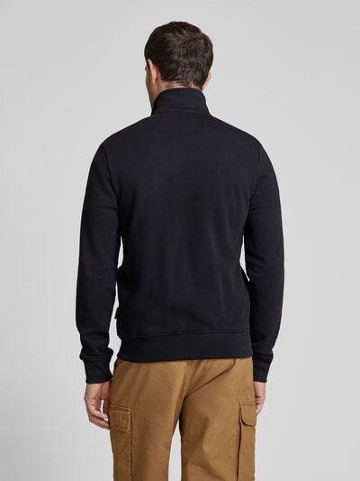 Napapijri Sweatjacke mit Logo-Stitching Modell 'BALIS' Black 5