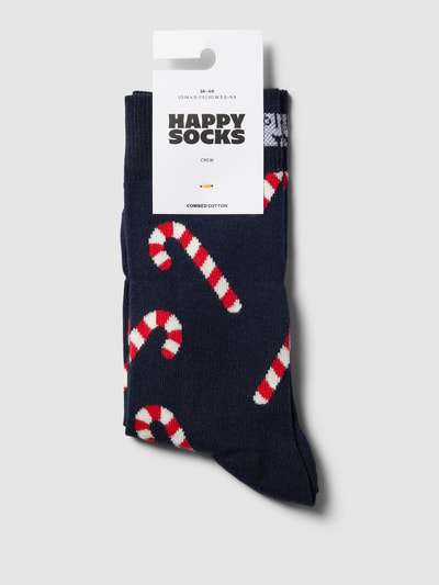 Happy Socks Socken mit Allover-Muster Marine 3