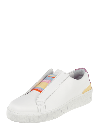 Tommy Hilfiger Slip-On Sneaker aus Leder Weiss 1