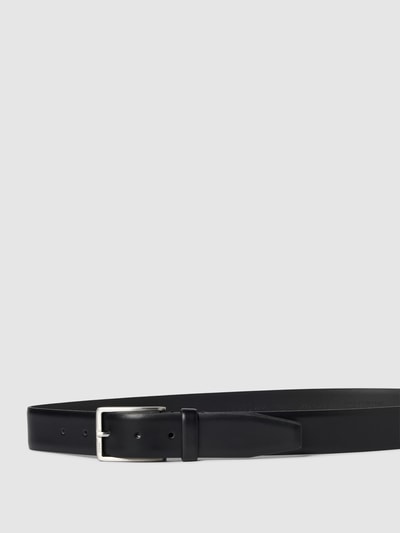 BOSS Riem met labeldetails, model 'Erman' Zwart - 2