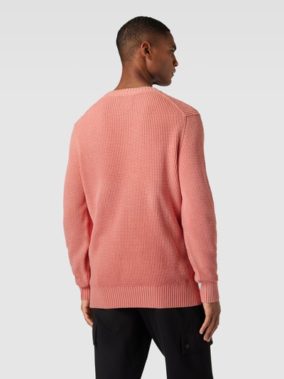 Marc O'Polo Gebreide pullover met ribboorden Oudroze - 5