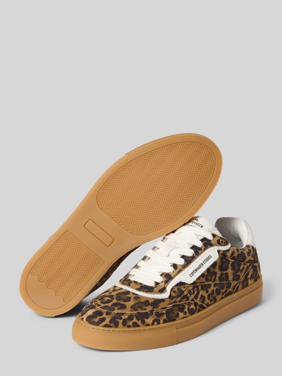 Copenhagen Sneakersy ze skóry z detalem z logo model ‘CPH90’ Beżowy 4