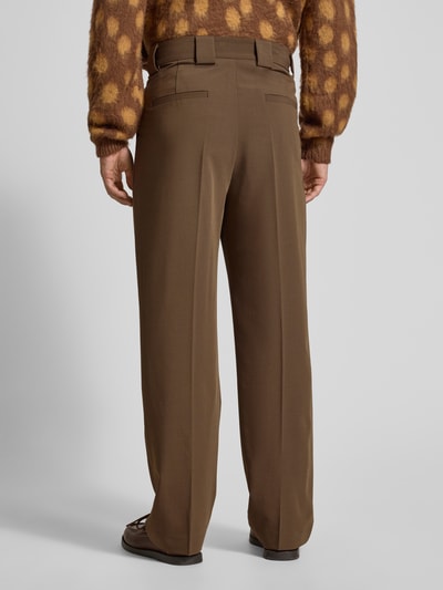 JAKE*S STUDIO MEN Stoffen broek met achterzakken Chocoladebruin - 5