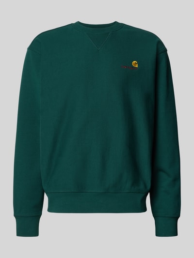 Carhartt Work In Progress Sweatshirt mit Rundhalsausschnitt Dunkelgruen 2