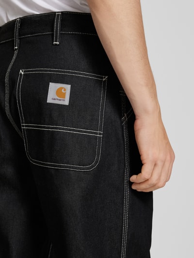 Carhartt Work In Progress Baggy Fit Jeans mit Eingrifftaschen Modell 'SIMPLE PANT' Black 3