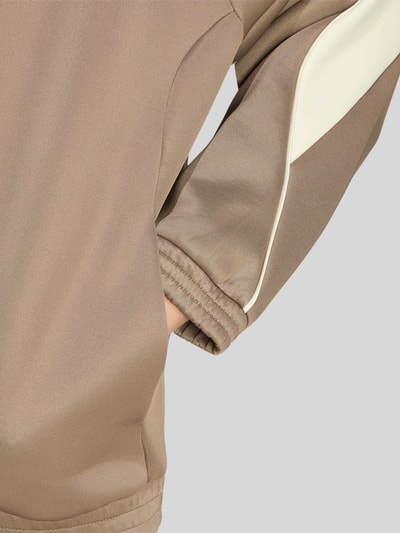 adidas Sportswear Relaxed Fit Sweatjacke aus Baumwoll-Mix Beige 5